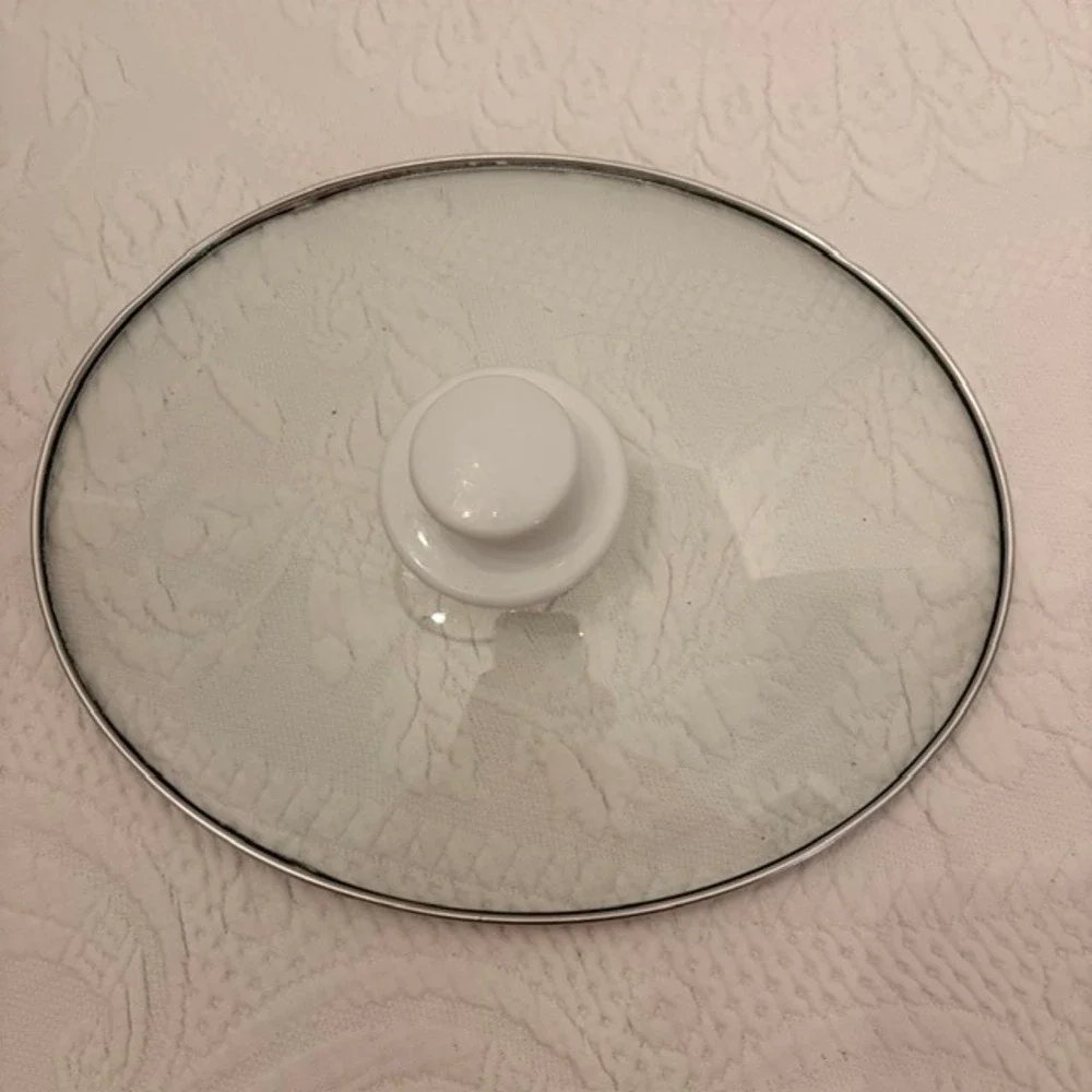 Oval Replacement Crock Insert & Glass Lid 4 Qt Slow Cooker Hunter Green NO BASE